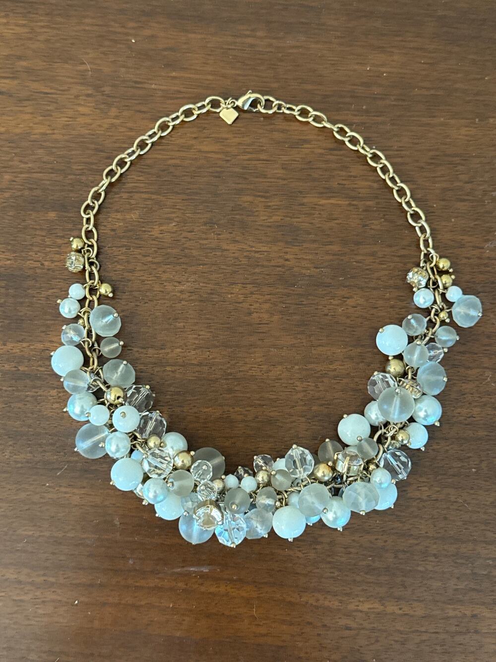 Banana Republic Statement Cluster Chunky Beaded Cha Cha Necklace